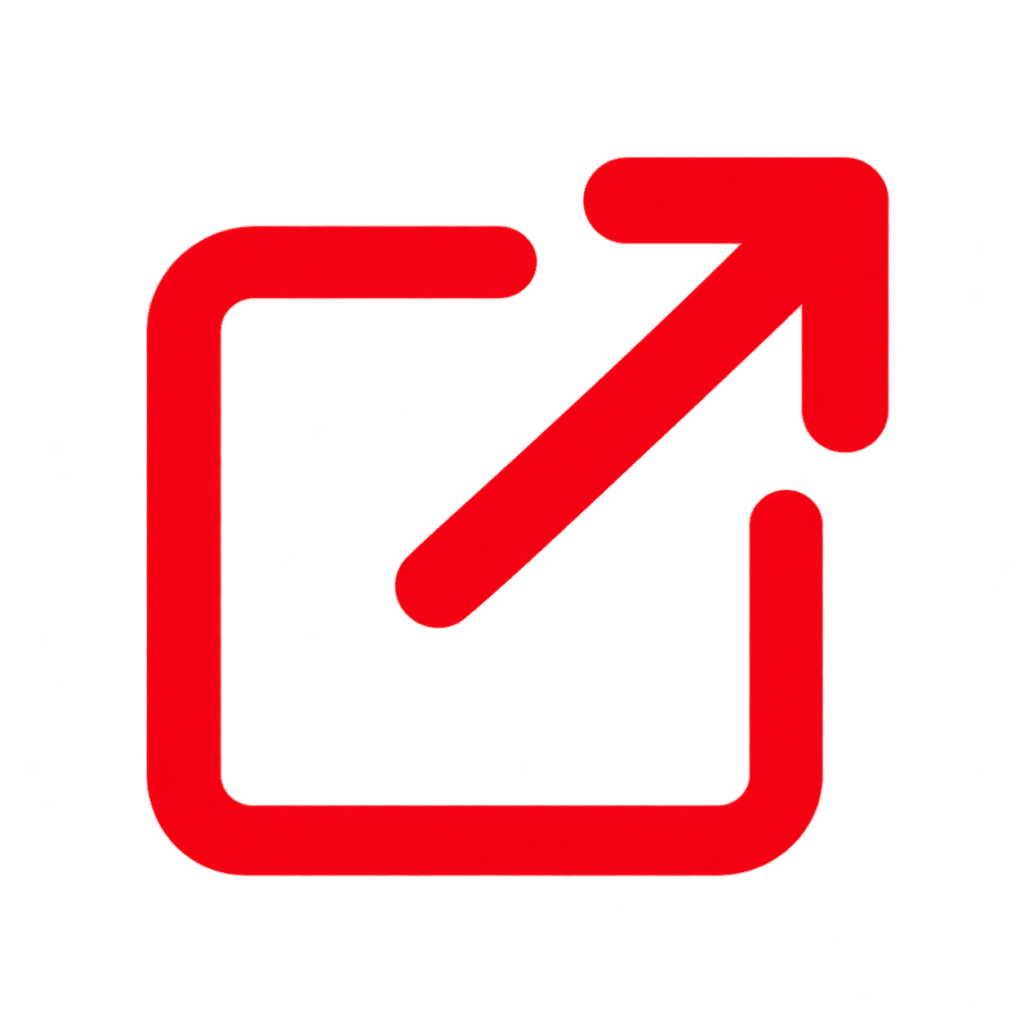 Red External Link Icon